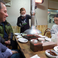 Grilled fish restaurant, Sokcho.