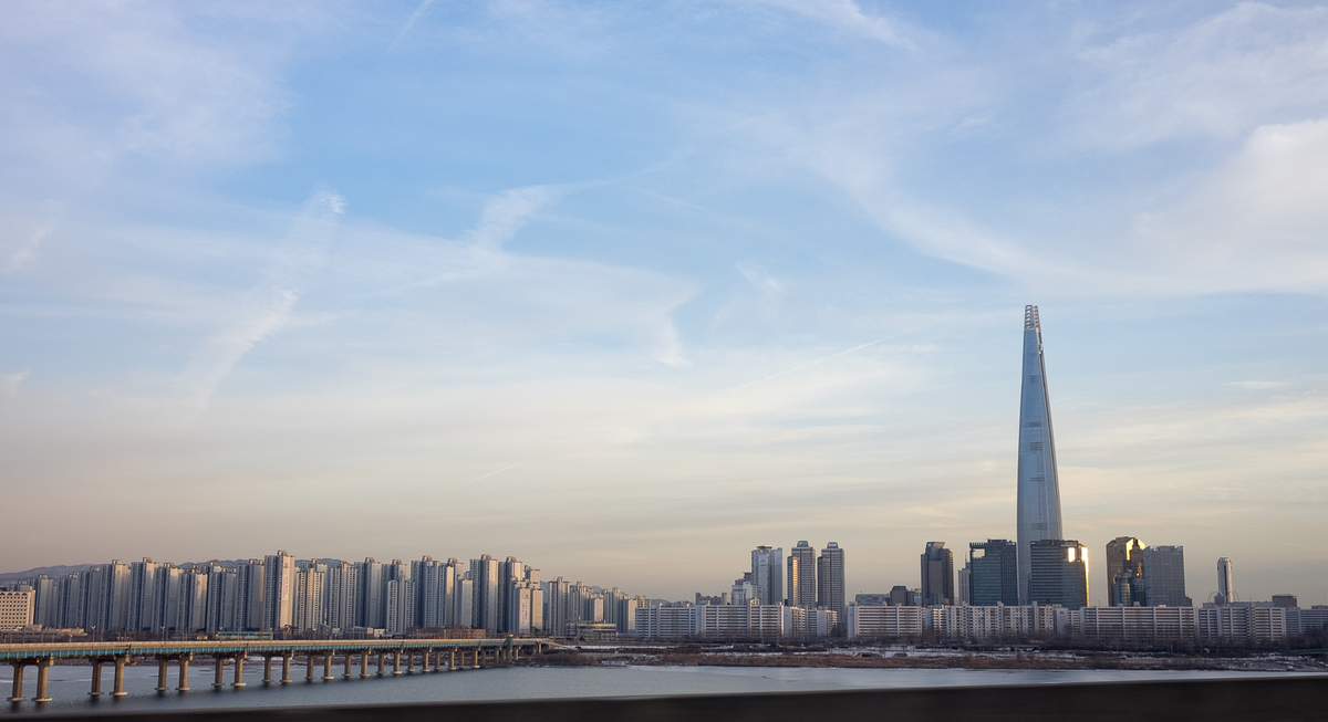 A typical Seoul cityscape.