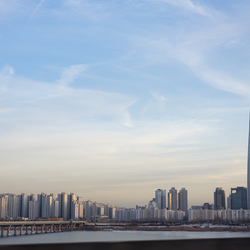 A typical Seoul cityscape.