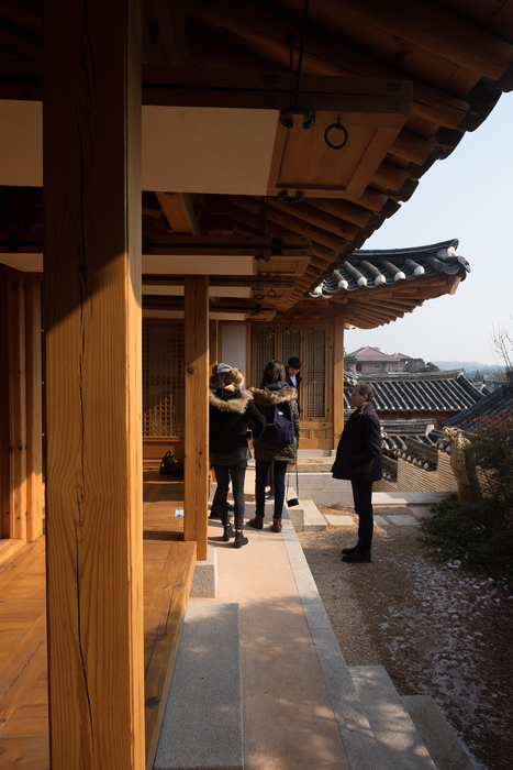 Traditional Korean 'hanok' housing, Seoul.