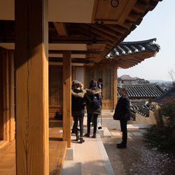 Traditional Korean 'hanok' housing, Seoul.