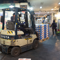 Fruit and vegatable section, Garak market, Seoul.