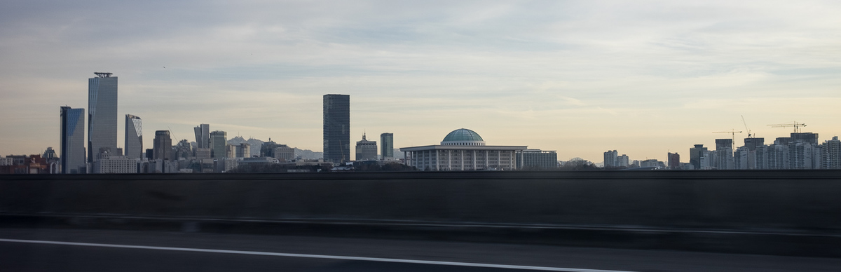 The National Assembly building from the road.