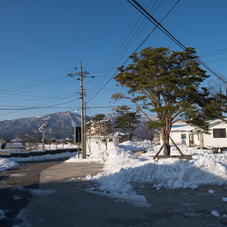 The view from Kyung-ah's house towards the mountains of the Seoraksan national park.