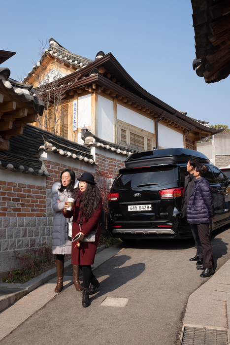 Traditional Korean 'hanok' housing, Seoul.