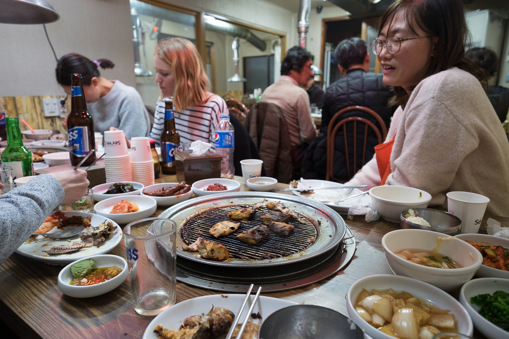 Grilled fish restaurant, Sokcho.