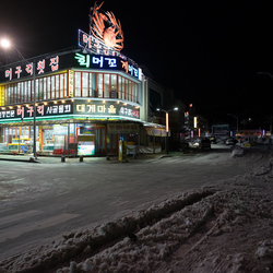 Sokcho's many fishmongers distinguish themselves in interesting ways.