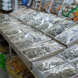 Dried fish for sale in Garak market, Seoul.